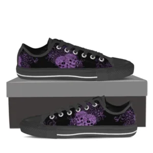 Wild Skull Men’s Low Top Canvas Shoes